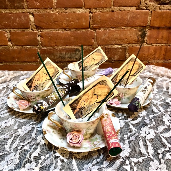 Antique Limoges of France Teacup Incense Holder - Picture 8 of 8